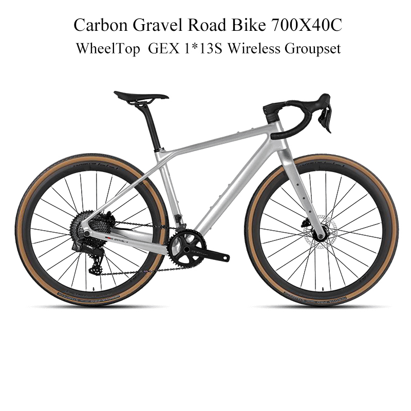Carbon Gravel Frame Disc Brake 700C - TWITTER 700X40C Carbon Gravel Bike WheelTop