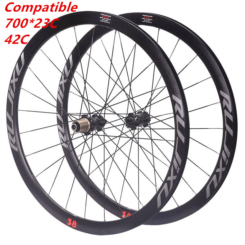 Carbon Gravel Frame Disc Brake 700C - Gravel 700c RUJIXU 120 Ring Laufradsatz