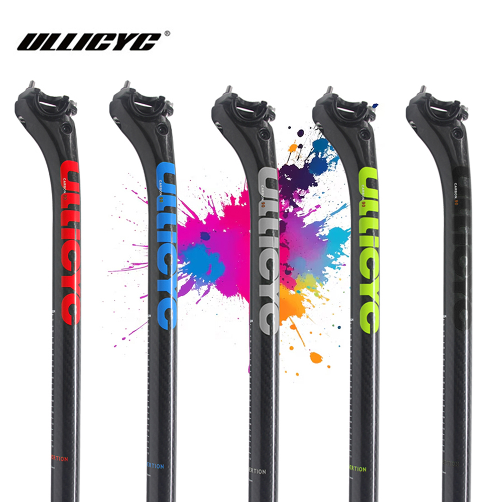 Carbon Seatpost 27.2 31.6 Offset - ULLICYC Sattelstütze Carbon 3K Weave Glossy