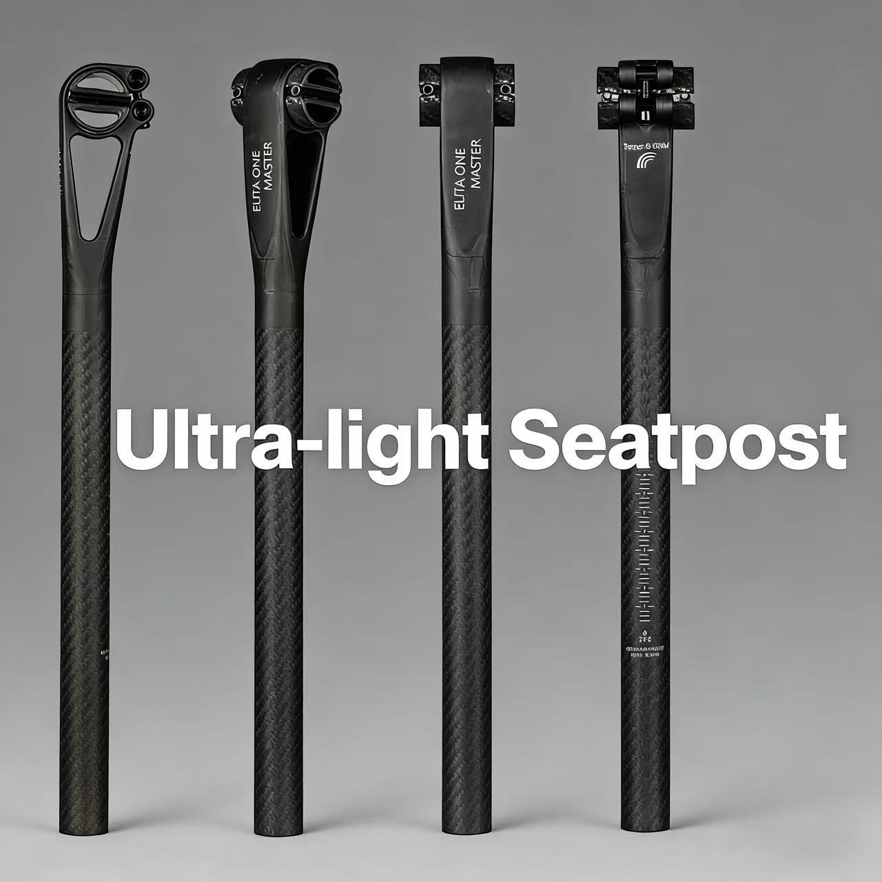 Carbon Seatpost 27.2 31.6 Offset - ELITAONE Carbon-Sattelstütze 5mm Offset 25.4 27.2