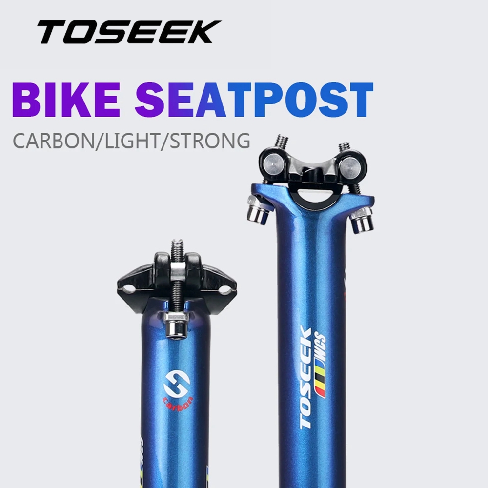 Carbon Seatpost 27.2 31.6 Offset - TOSEEK C12 Fahrradsattelstütze Offset 0mm Carbon-Sattelstütze