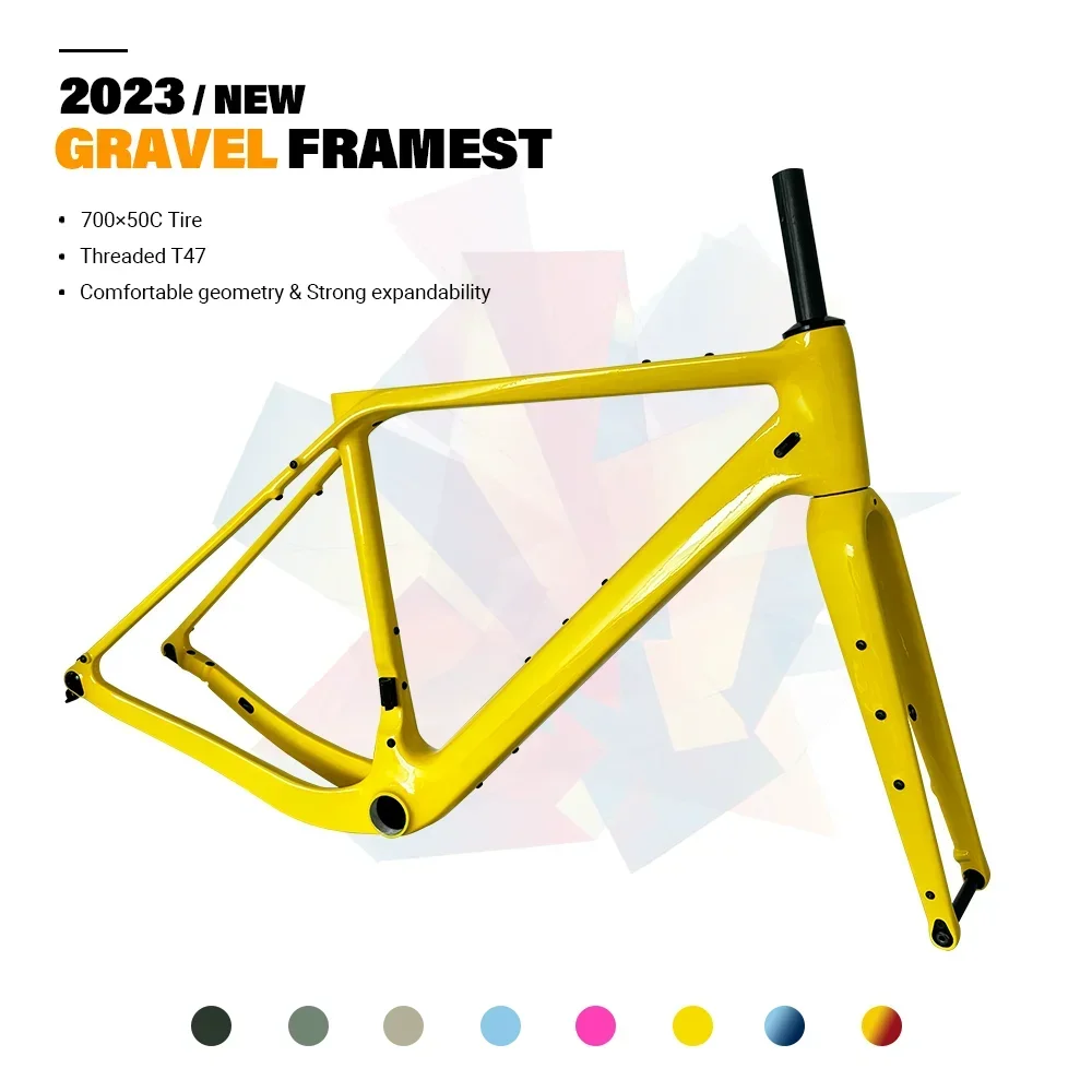Carbon Gravel Frame Disc Brake 700C - 2023 NEUE GT30 Carbon Gravel Rahmen