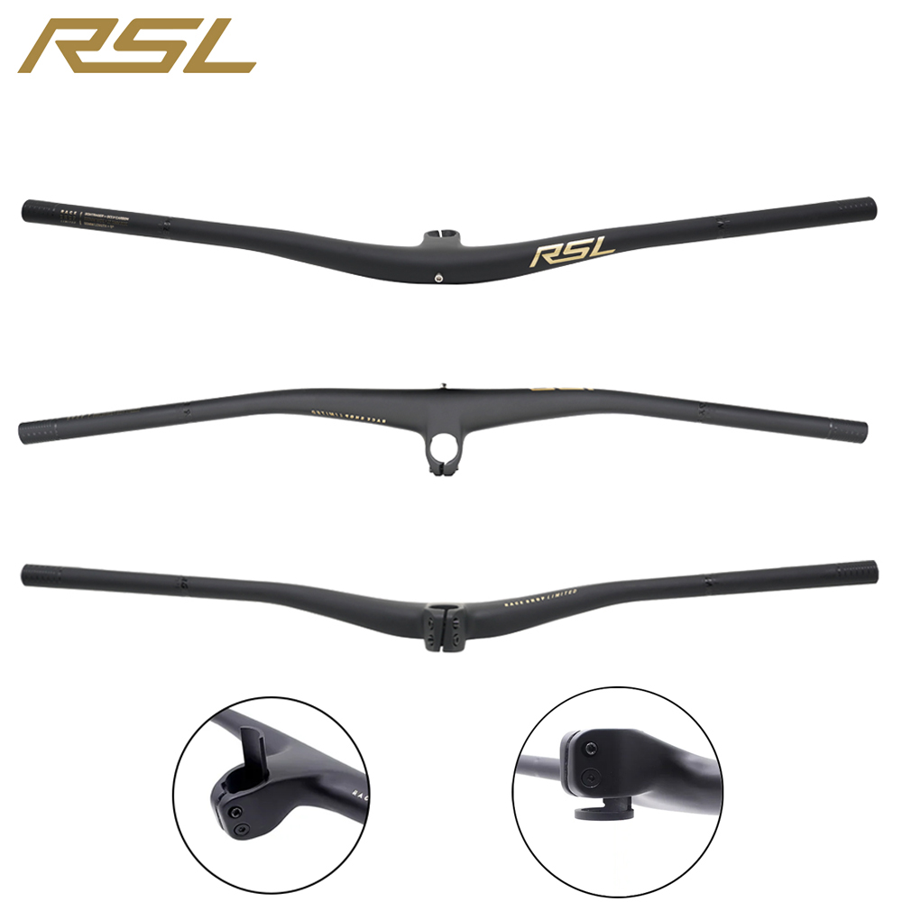 Integrated Carbon Handlebar Stem Gravel - RSL Carbon Integrierter MTB-Lenker-Vorbau-Kombi 28,6mm Klemmung