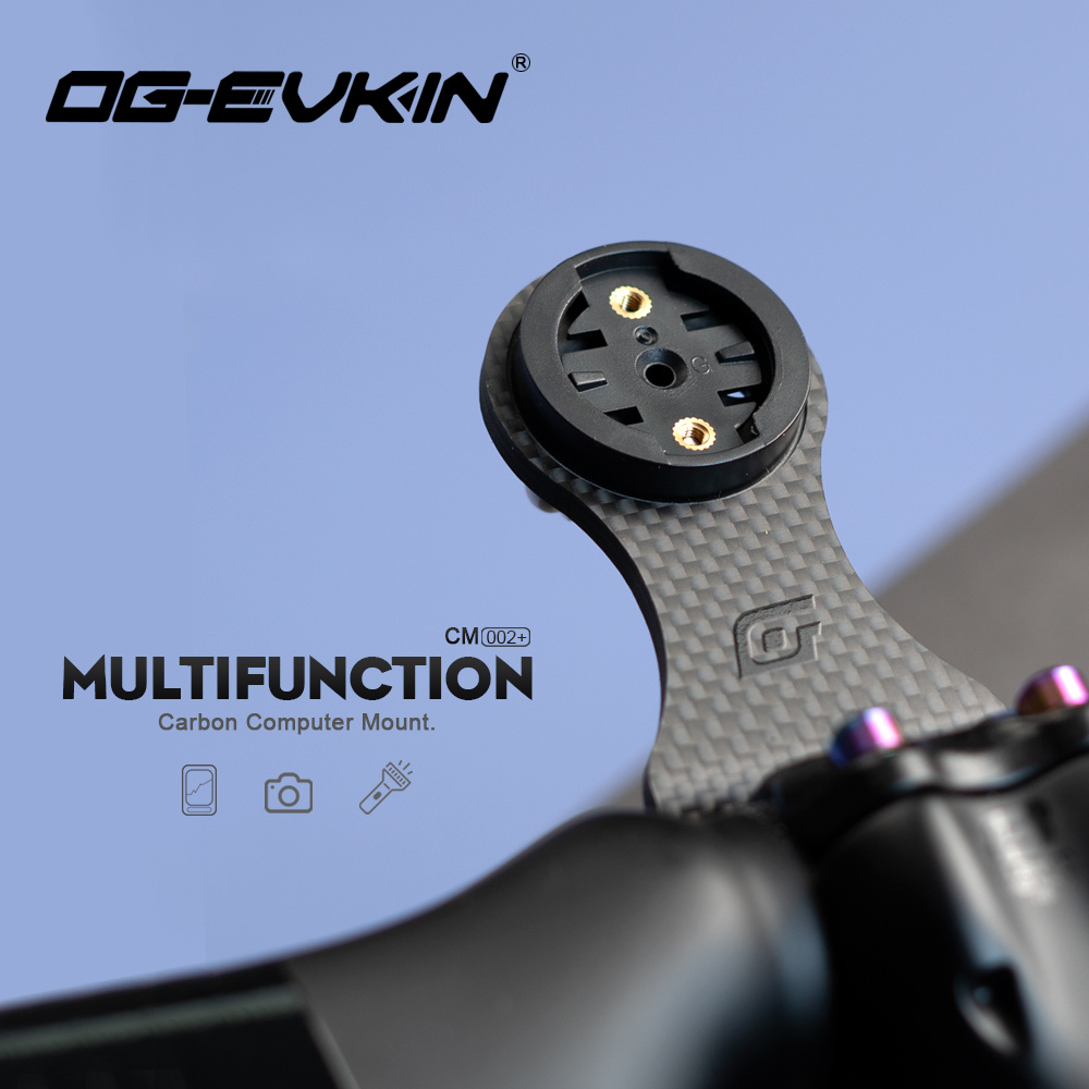 Carbon Fiber Road Bike Frame Aero - OG-EVKIN CM-02+ Fahrrad-Vorbauverlängerung aus Carbon, Computerhalterung