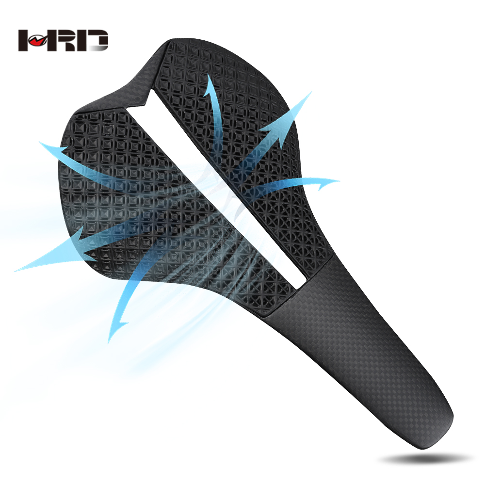 Carbon Saddle 3D Printed Honeycomb - Superleichter 3D-Wabendruck Fahrradsattel TPU+T800 Kohlefaser 250*150mm
