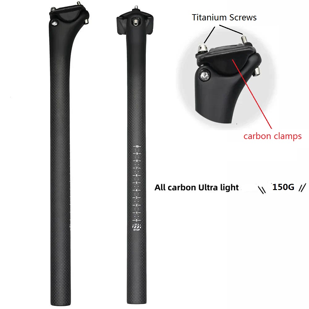 Carbon Seatpost 27.2 31.6 Offset - MTB Carbon Sattelstütze 27,2/30,8/31,6 Offset 12mm