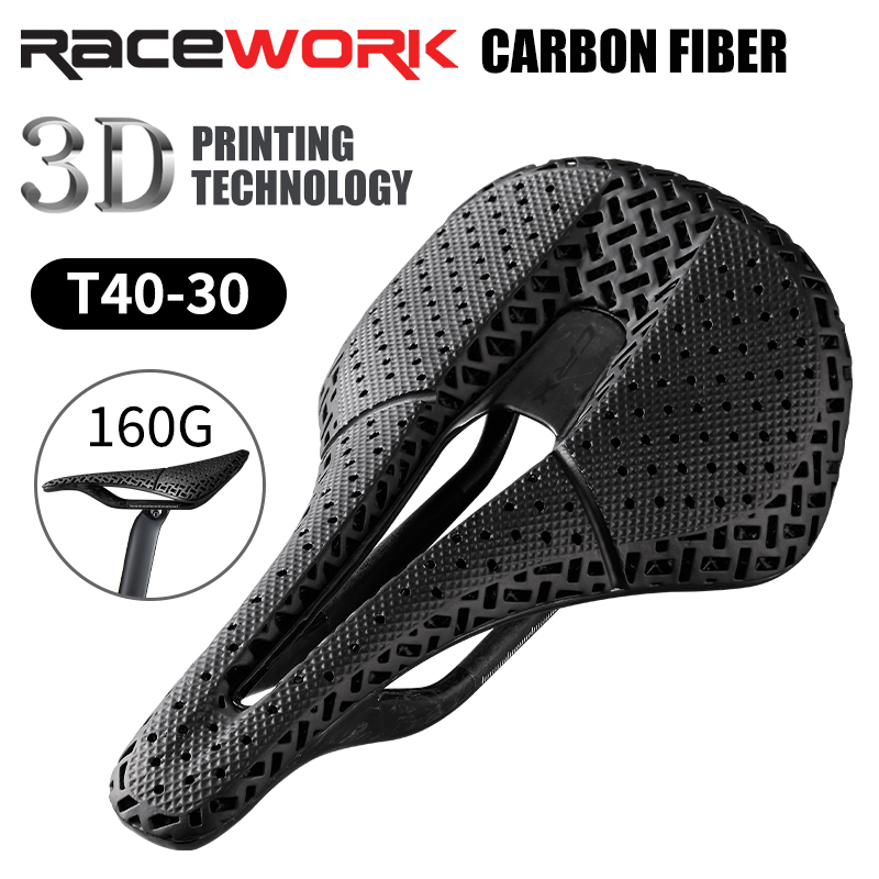 Carbon Saddle 3D Printed Honeycomb - Racework 3d gedruckt Fahrrads attel Voll