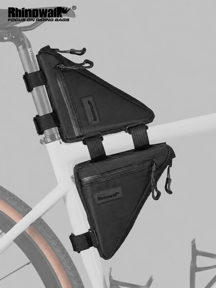 Gravel Bike Frame Bag Bikepacking - Rhinowalk Fahrrad-Dreieckstasche 0,9L Wasserabweisende Rahmen-Aufbewahrungstasche für