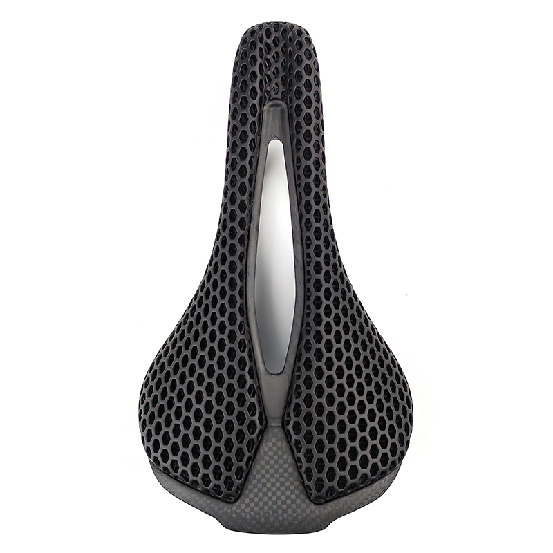 Carbon Saddle 3D Printed Honeycomb - 3D-Druck Fahrradsattel Rennrad Vollcarbon-Sattel Vorderer Sitz