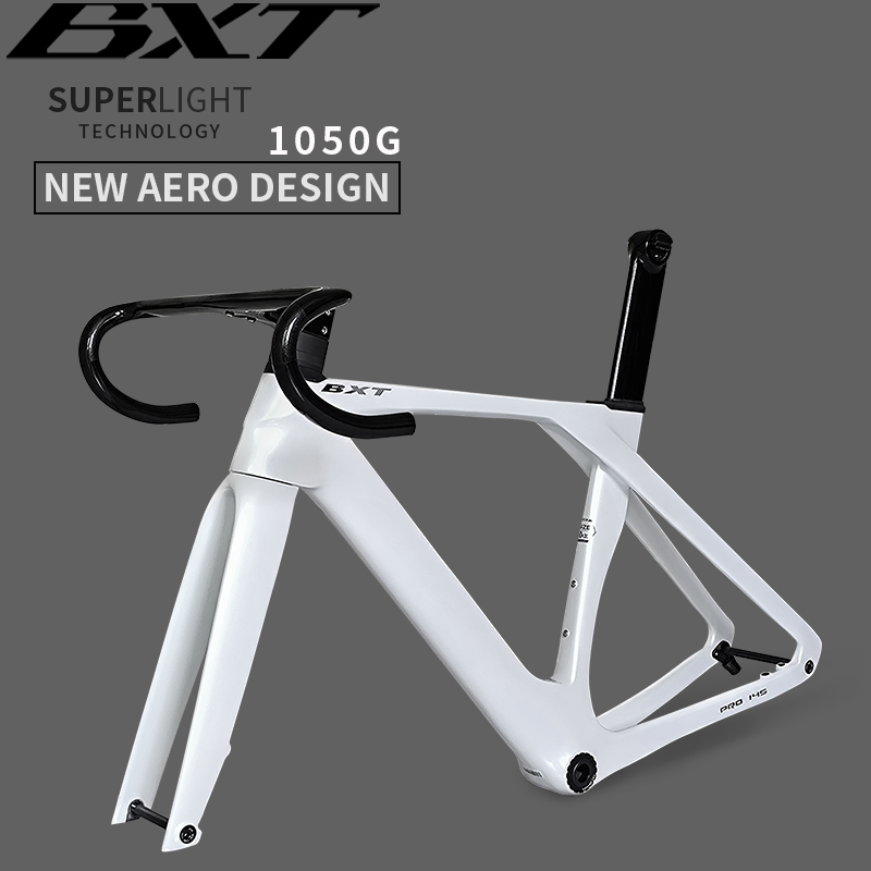 Carbon Fiber Road Bike Frame Aero - BXT Vollständig versteckter Carbon-Scheiben-Rennradrahmen, leichter Rennrad-Carbonrahmen,