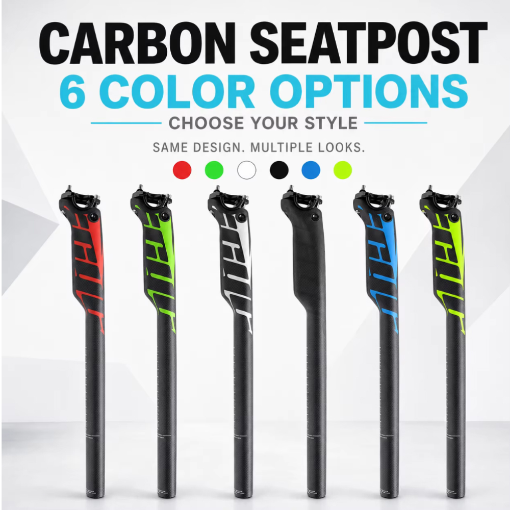 Carbon Seatpost 27.2 31.6 Offset - ULLICYC Offset 20mm Fahrradsattelstütze aus Carbon,