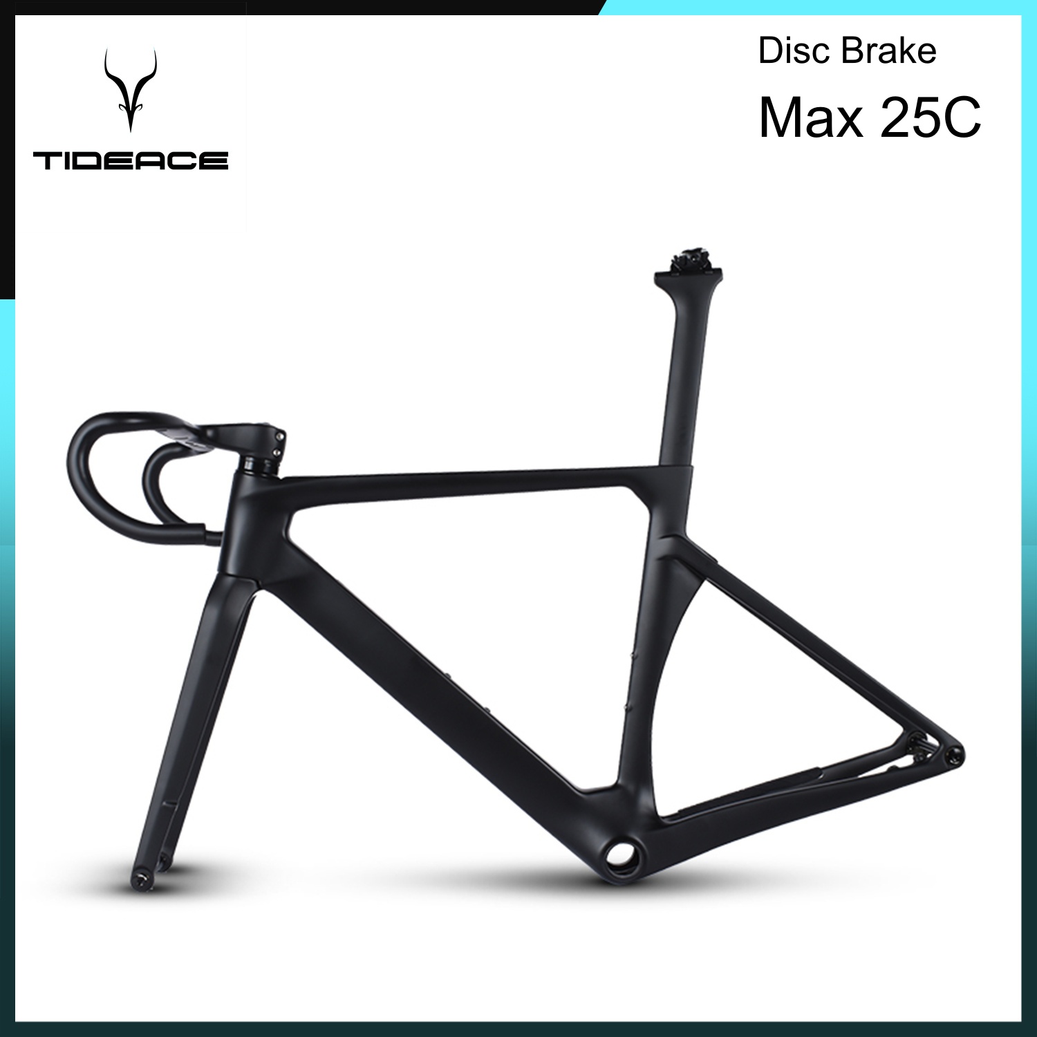 Carbon Fiber Road Bike Frame Aero - Max 25C Reifen T1000 Aero Carbon