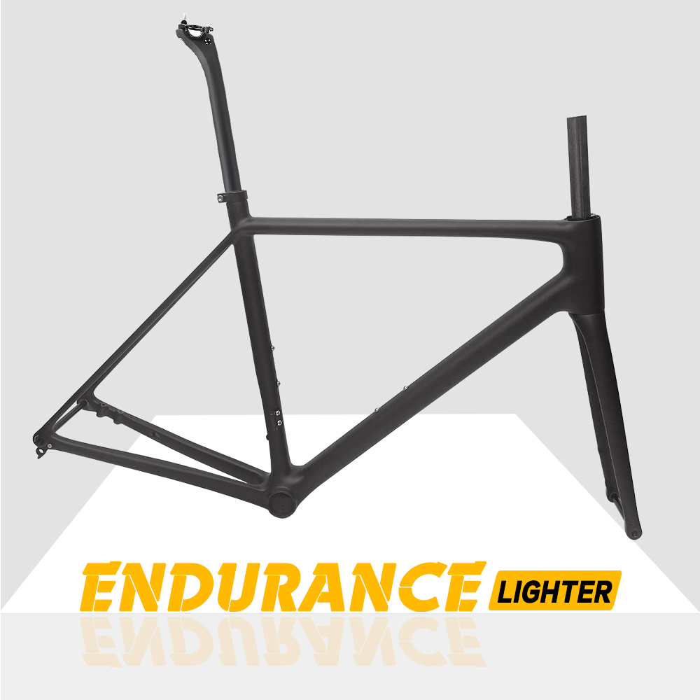 Carbon Fiber Road Bike Frame Aero - Ultraleichter 800g Toray T1200 Carbon-Rennradrahmen Scheibenbremse