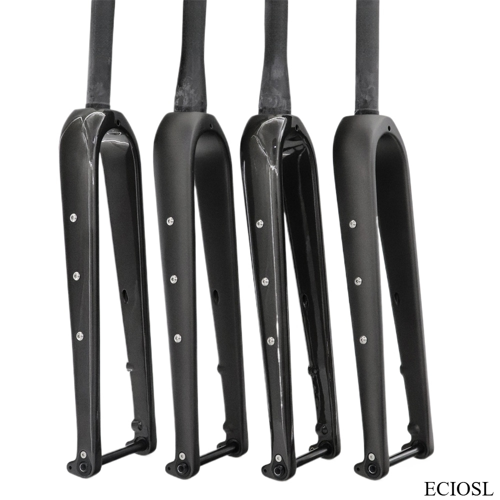Carbon Fork Gravel Disc Brake - Hochleistungs-T800-Carbonfaser-Gravel-Bike-Gabel für 700C-Räder 100mm Steckachse Matt-Finish