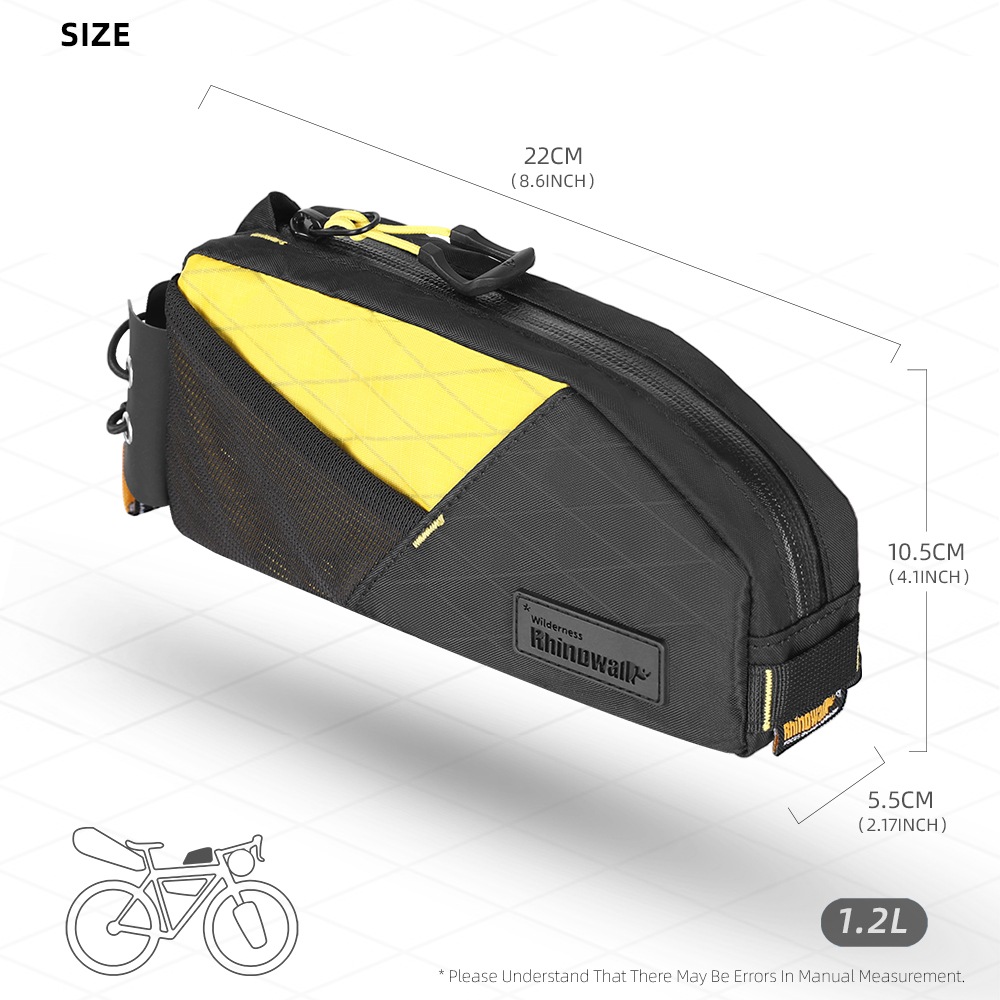 Rhinowalk Fahrrad-Oberrohrtasc – Gravel Bike Frame Bag Bikepacking Bewertung und Preis