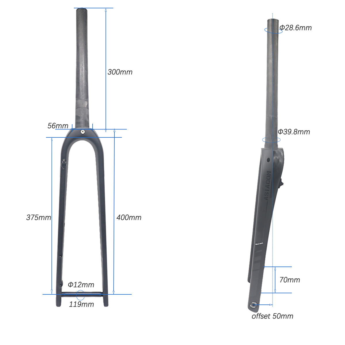ASIACOM Gravel-Bike-Vordergabe – Carbon Fork Gravel Disc Brake Bewertung und Preis