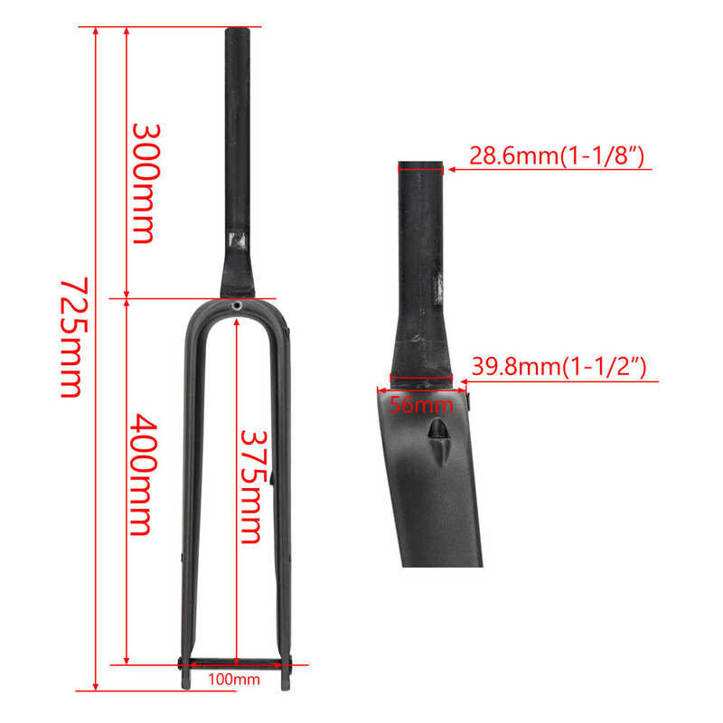 Carbonfaser-Fahrradgabel, Gabe – Carbon Fork Gravel Disc Brake Bewertung und Preis