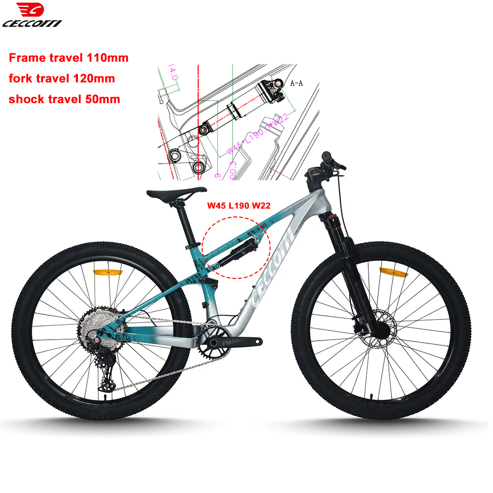 CECCOTTI 29er Vollgefederter C – Carbon Mountain Bike Frame 29Er Boost Bewertung und Preis
