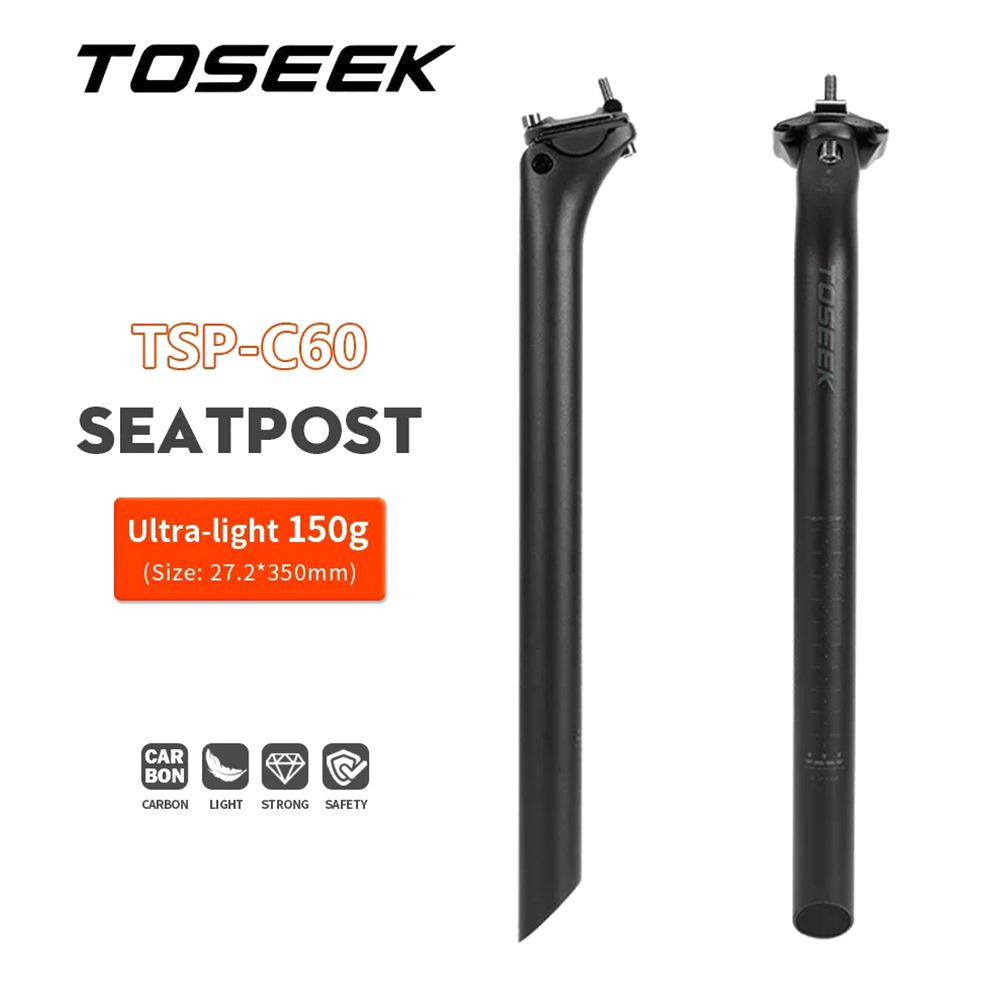 TOSEEK T800 Carbon-Sattelstütz – Carbon Seatpost 27.2 31.6 Offset Bewertung und Preis