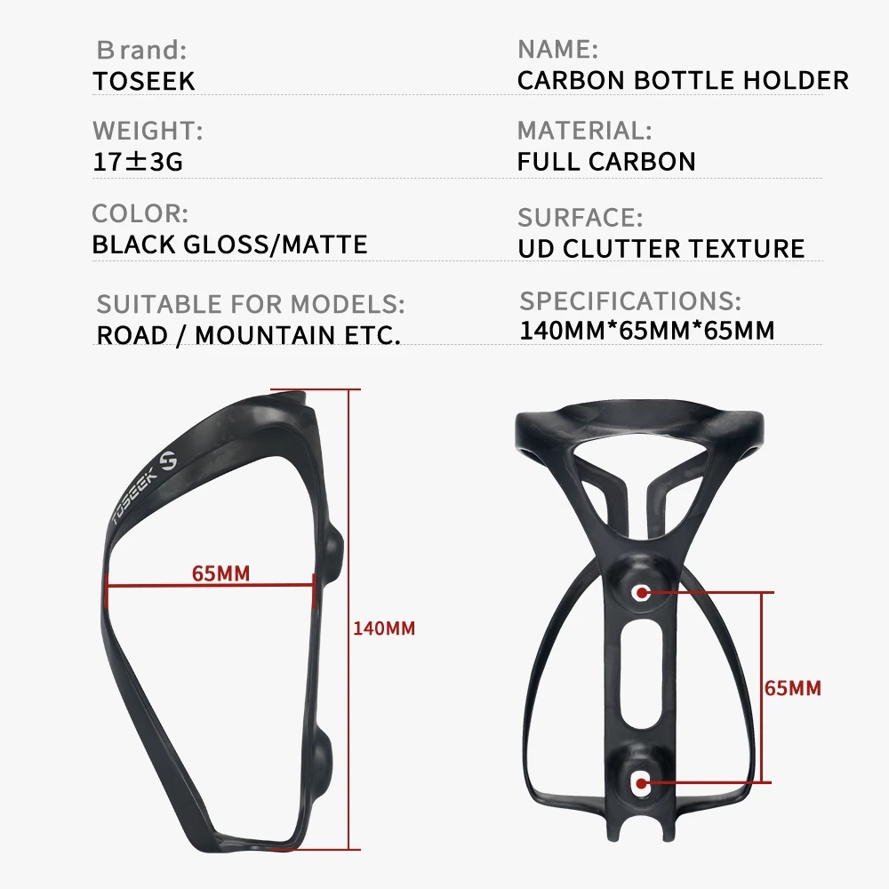 TOSEEK Leichter 18g Carbonfase – Carbon Bottle Cage Lightweight 18G Bewertung und Preis