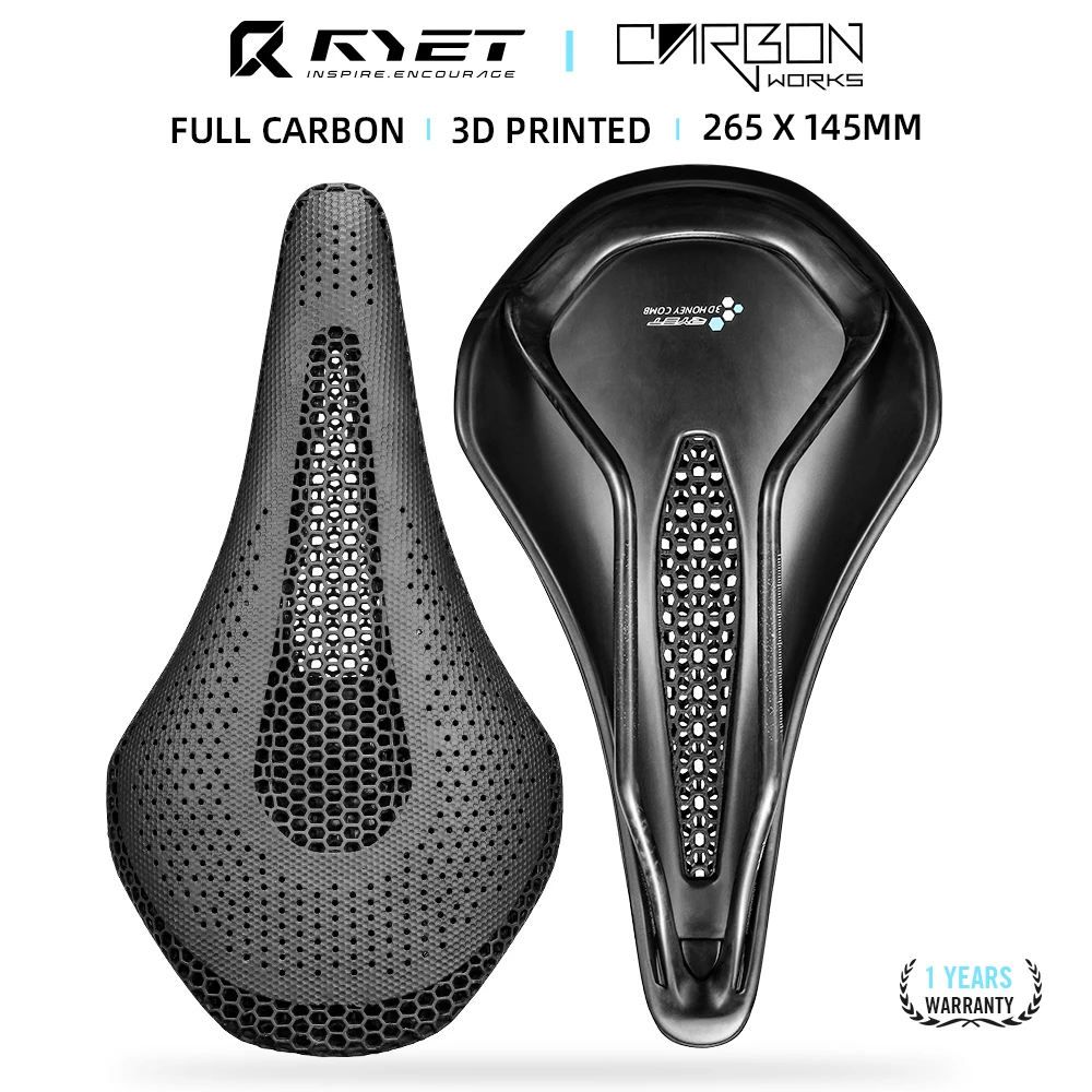 RYET 3D-gedruckter Vollcarbon- – Carbon Saddle 3D Printed Honeycomb Bewertung und Preis