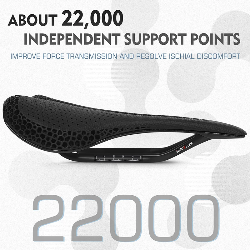 BUCKLOS Vollcarbon-Fahrradsatt – Carbon Saddle 3D Printed Honeycomb Bewertung und Preis