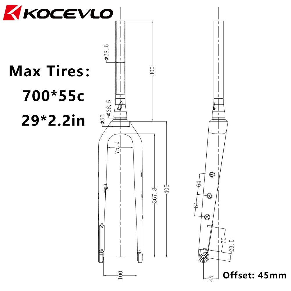 KOCEVLO Vollcarbon-Gravelbike- – Carbon Fork Gravel Disc Brake Bewertung und Preis