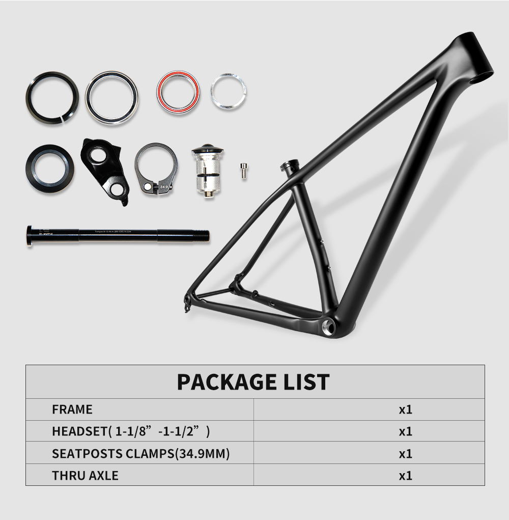 Full Toray T1000 Carbon MTB Ra – Carbon Mountain Bike Frame 29Er Boost Bewertung und Preis
