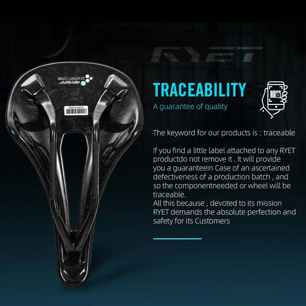 RYET 3D-gedruckter Carbon-Satt – Carbon Saddle 3D Printed Honeycomb Bewertung und Preis