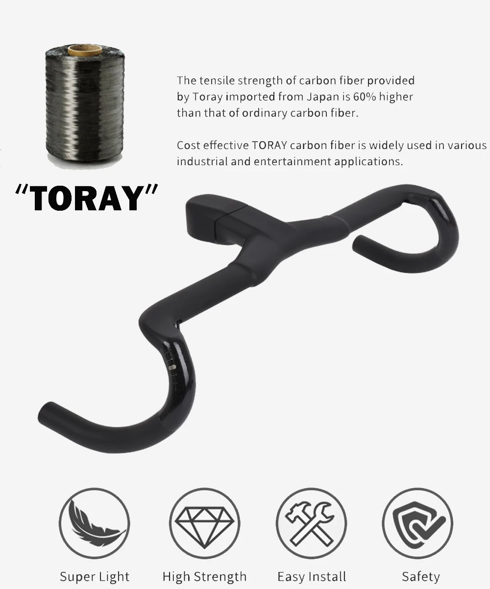 NO LOGO Toray T1000 Carbon-Int – Integrated Carbon Handlebar Stem Gravel Bewertung und Preis