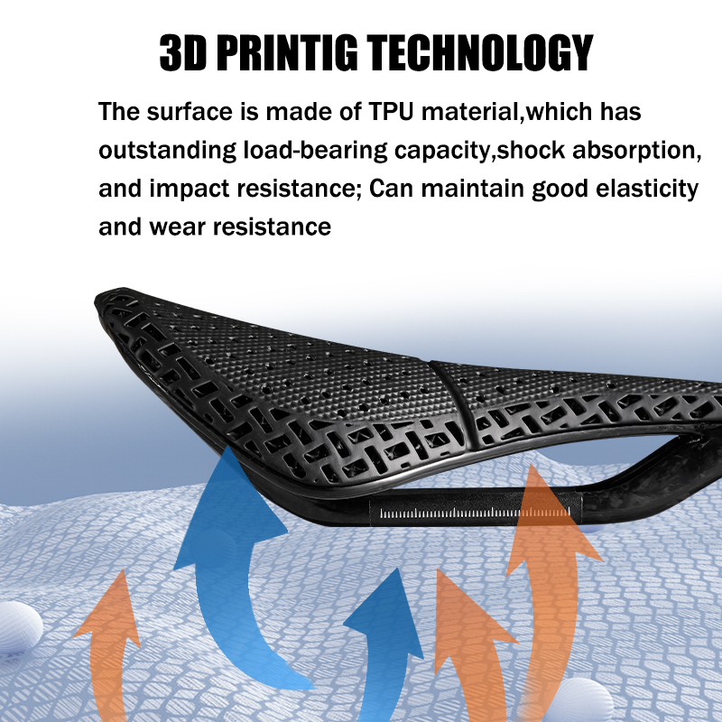 Racework 3d gedruckt Fahrrads  – Carbon Saddle 3D Printed Honeycomb Bewertung und Preis
