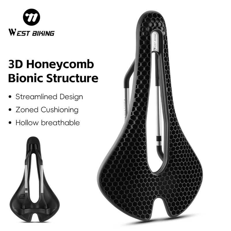WEST BIKING Fahrradsattel 3D-G – Carbon Saddle 3D Printed Honeycomb Bewertung und Preis