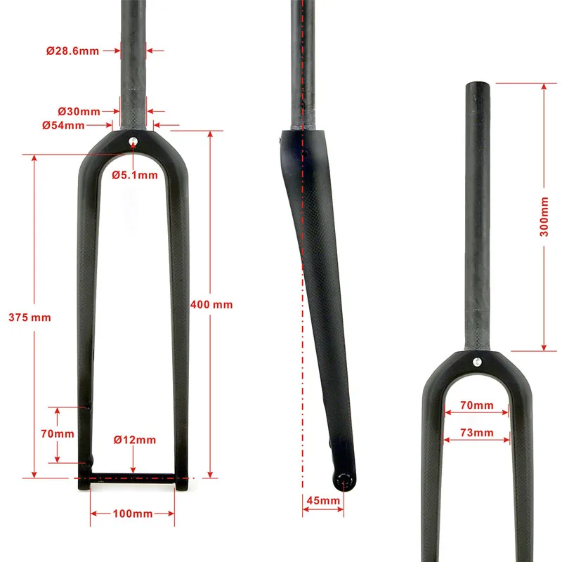 Neue T1000 12x100mm Vollcarbon – Carbon Fork Gravel Disc Brake Bewertung und Preis