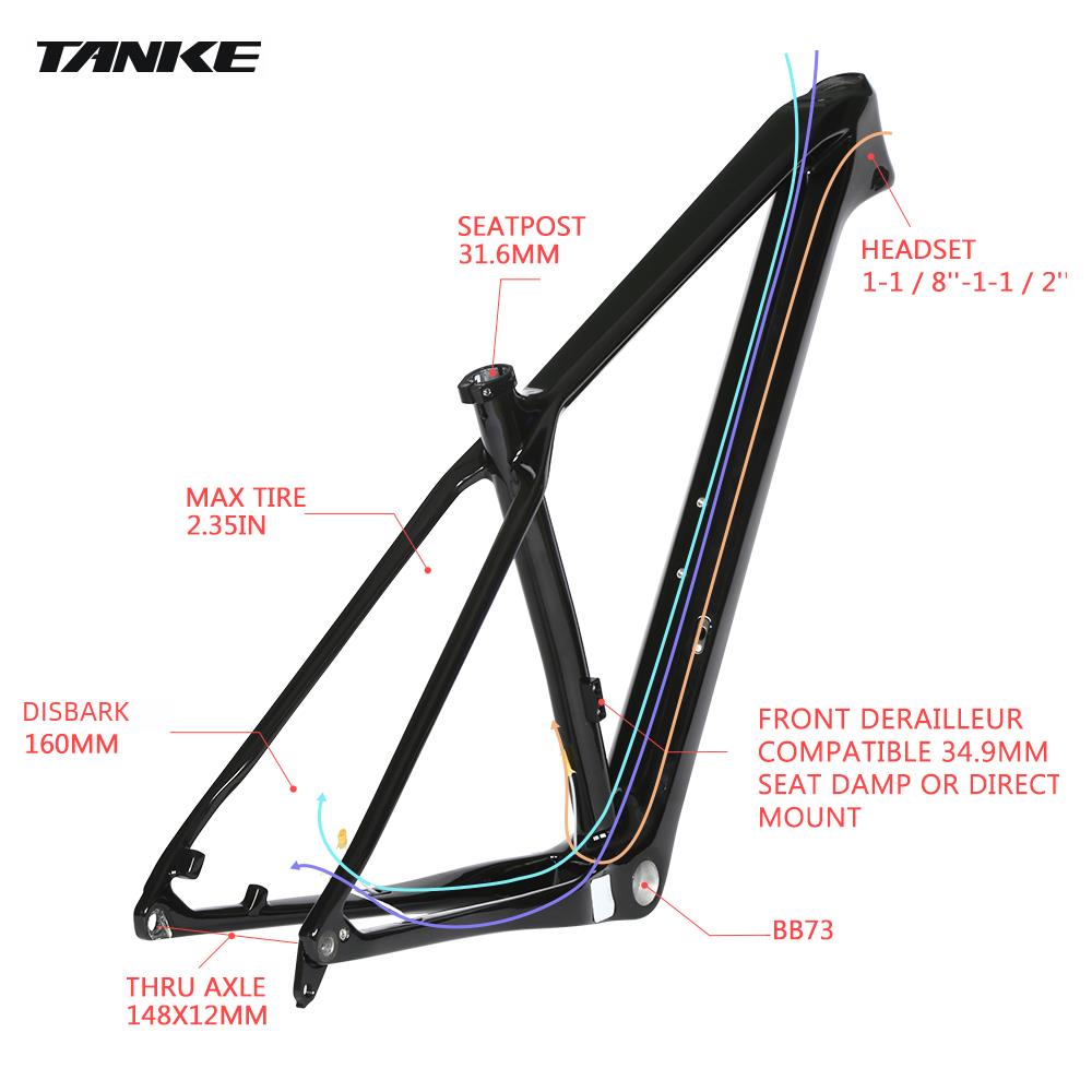 TANKE 29er Carbon Mountainbike – Carbon Mountain Bike Frame 29Er Boost Bewertung und Preis