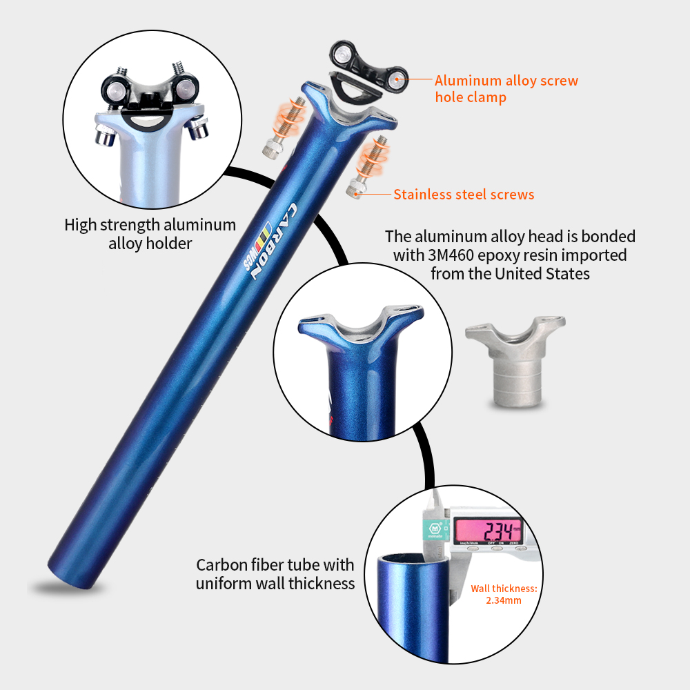 TOSEEK Fahrrad-Sattelstütze au – Carbon Seatpost 27.2 31.6 Offset Bewertung und Preis