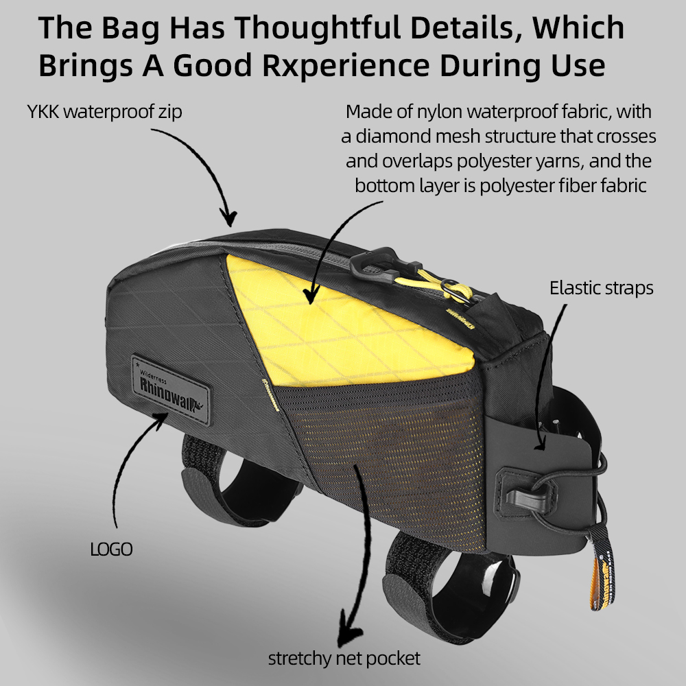 Rhinowalk Fahrrad-Front-Oberro – Gravel Bike Frame Bag Bikepacking Bewertung und Preis
