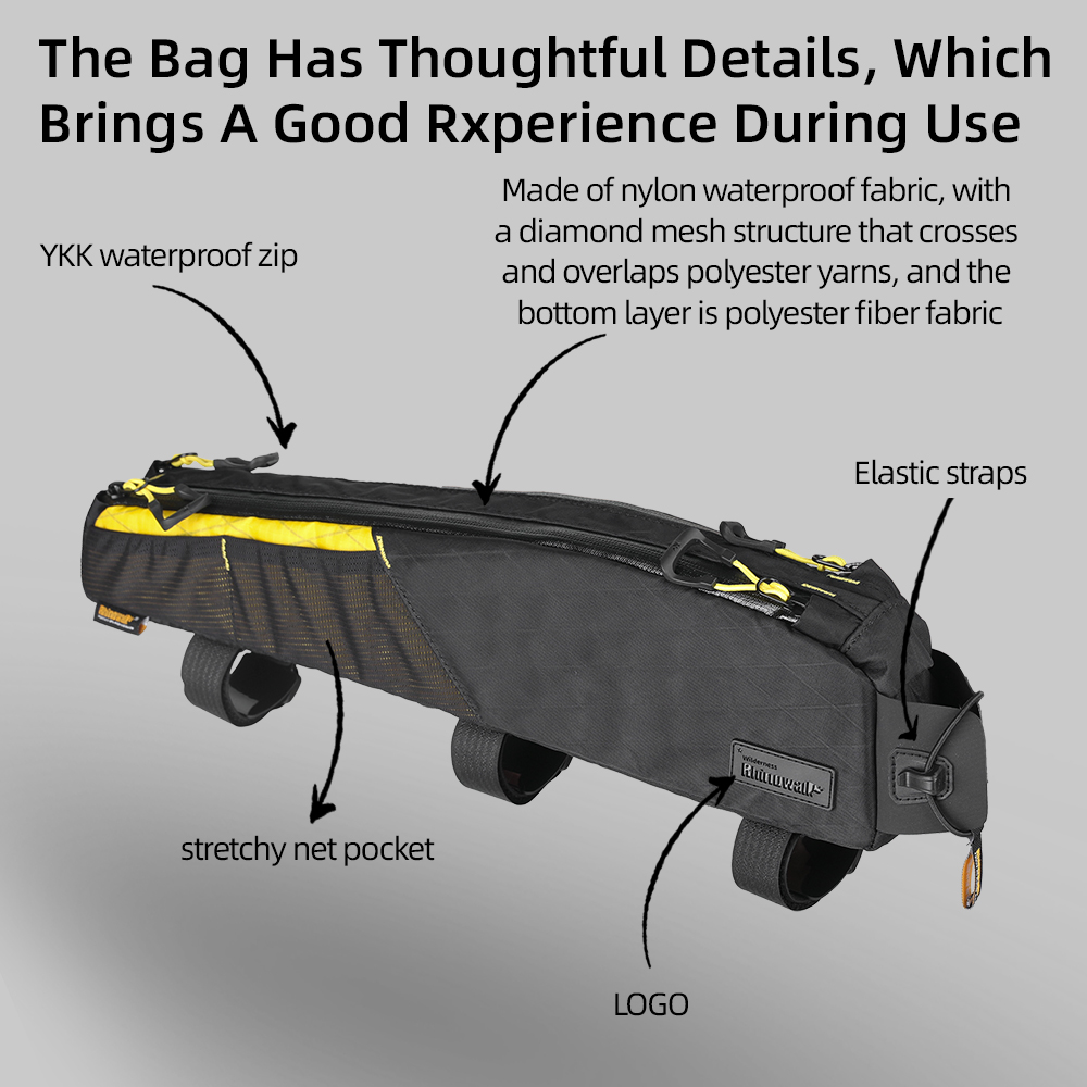 Rhinowalk Fahrrad-Front-Oberro – Gravel Bike Frame Bag Bikepacking Bewertung und Preis