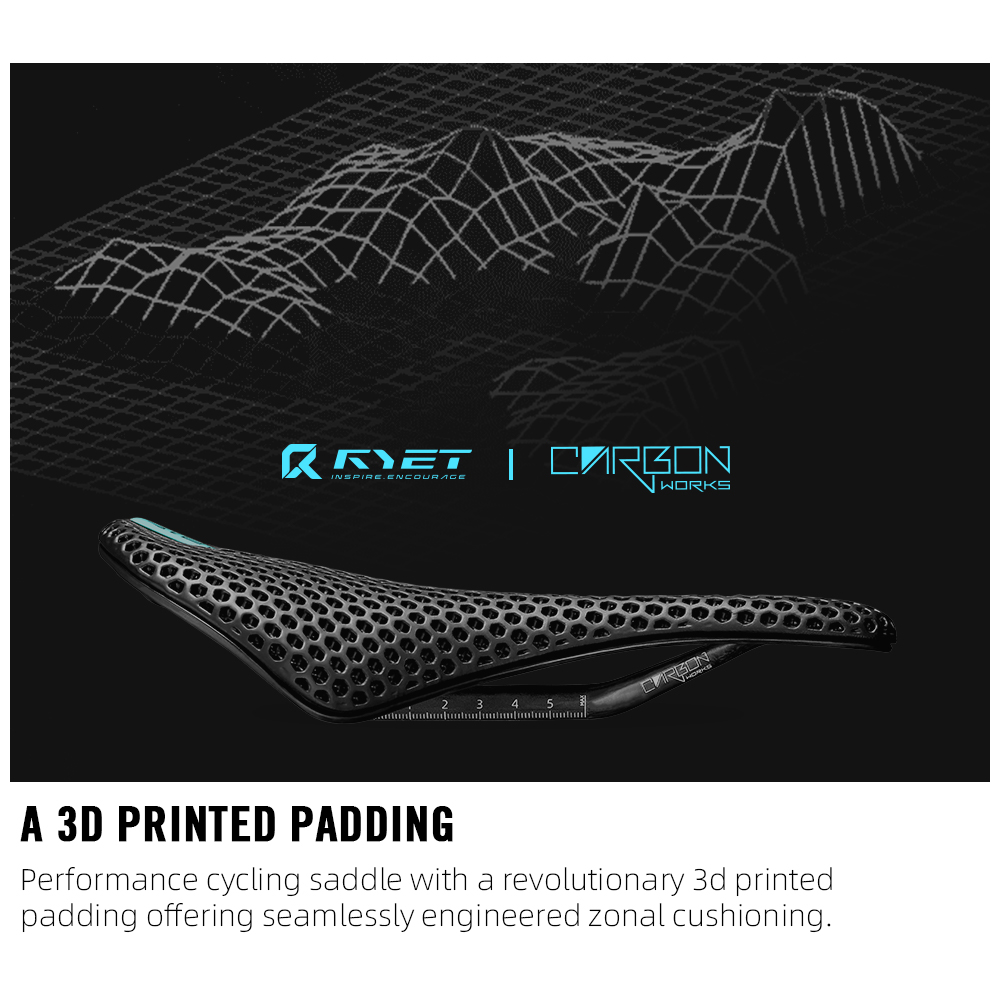 RYET Carbon 3D-gedruckter Fahr – Carbon Saddle 3D Printed Honeycomb Bewertung und Preis