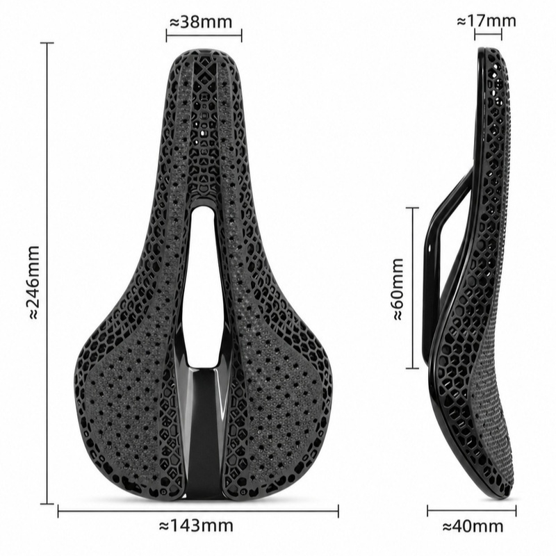 Ridgeloop 3D-gedruckter Fahrra – Carbon Saddle 3D Printed Honeycomb Bewertung und Preis