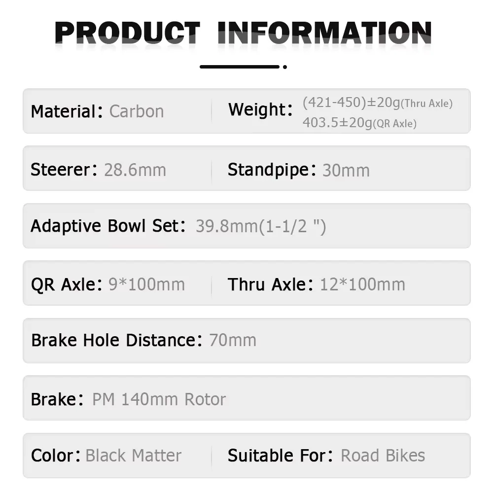 TOSEEK T800 Carbon-Gabel 700C* – Carbon Fork Gravel Disc Brake Bewertung und Preis