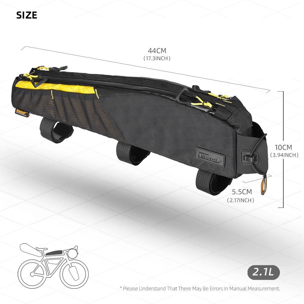 Rhinowalk Fahrrad-Oberrohrtasc – Gravel Bike Frame Bag Bikepacking Bewertung und Preis