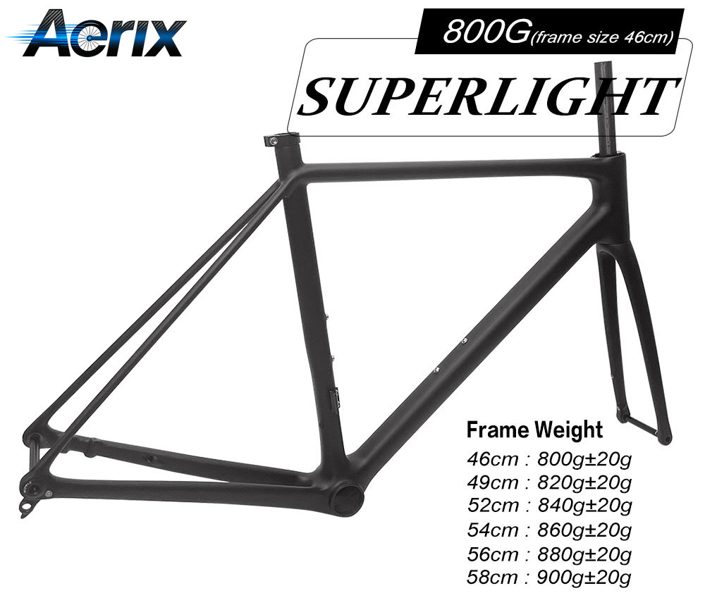 Ultraleichter 800g Toray T1200 – Carbon Fiber Road Bike Frame Aero Bewertung und Preis